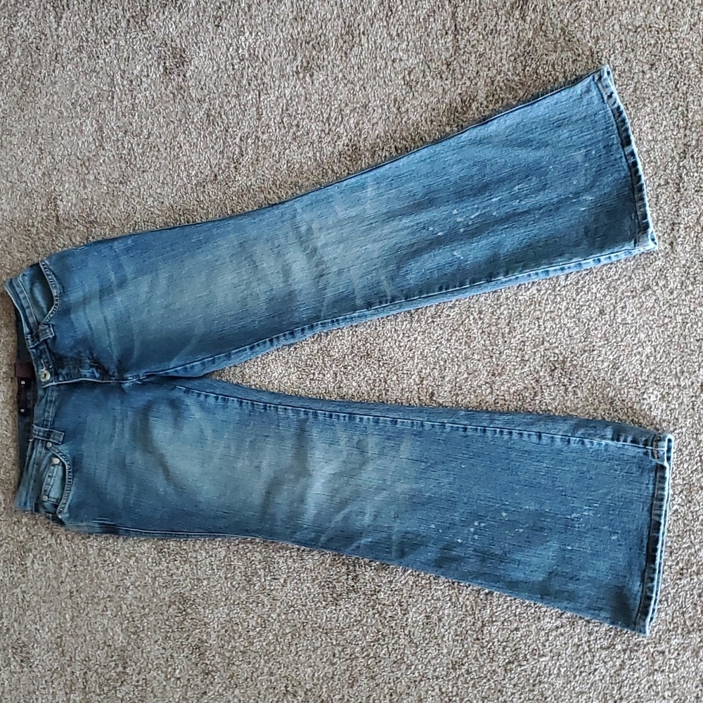 Vintage Vanilla Star Skull & Butterfly Patch Hippie Jeans 11